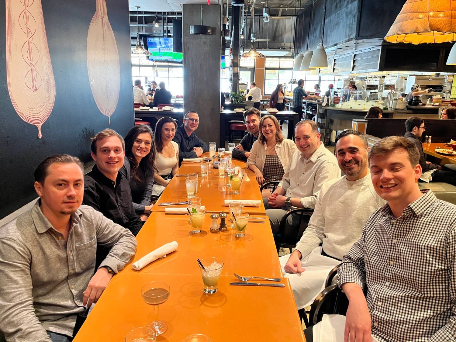 An InfluenceLogic team dinner